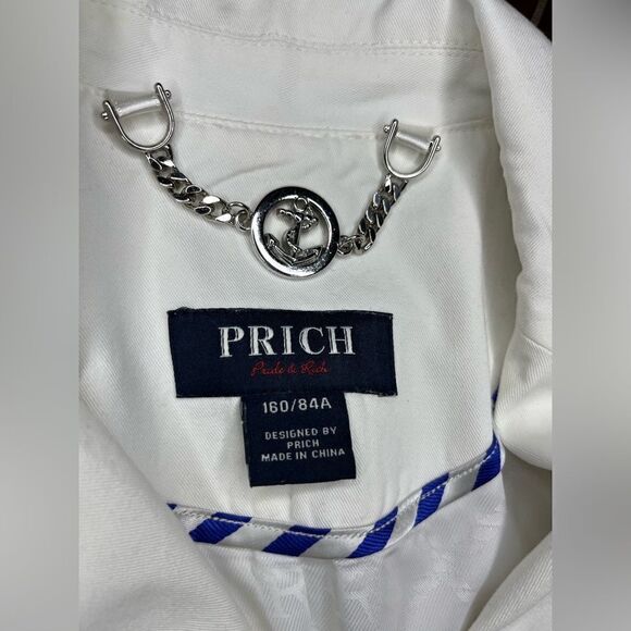 Prich pride & rich white fitted blazer sz small 160/84A - Picture 2 of 8